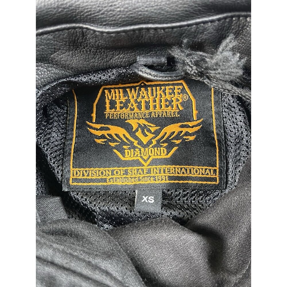 Milwaukee Leather MLL2575 Women's XS Black Leather Vented Motorcycle Jacket - Picture 13 of 16